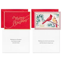 Assortiment de cartes Hallmark de Noël dans une boîte, motifs mignons (6 motifs, 36 cartes et enveloppes)