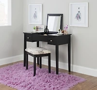 Ensemble de coiffeuse Joanna papillon noir