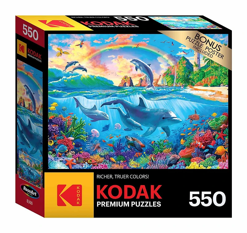 Casse-tête Kodak de 550 pièces - Paradis des Dauphins par Image World