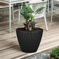 18" Tuftted Planter, Decorative Planter