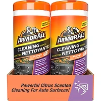 Lingettes nettoyantes avec assainisseur d’air au parfum d’orange pour voiture Armor All (25 unités) Lingettes nettoyantes avecass