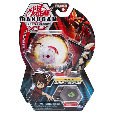 Bakugan, Diamond Dragonoid, Créature transformable à collectionner de 5 cm, à partir de 6 ans