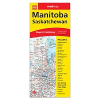 Manitoba Saskatchewan Folded Map