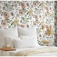 RoomMates Vintage Poppy Peel and Stick Wallpaper
