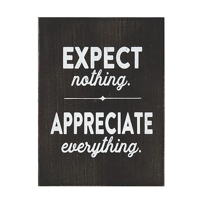 Expect Appreciate Box Top Art