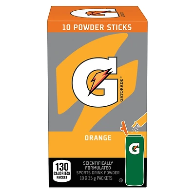 Gatorade Poudre Boisson Sportive Orange 10 x 35 g, Sachets 10 x 35 g