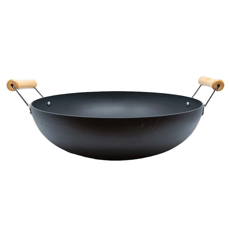 Wok en fer Andoised de Verka, 30cm, sans couvercle