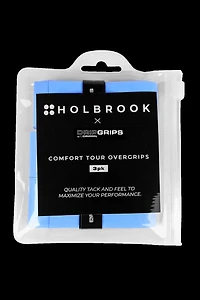 Holbrook Comfort Tour Surgrips de Raquette | Paquet de 3 | Bleu Clair | Ruban de Prise pour Pickleball