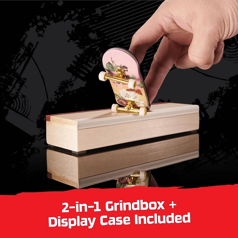 Tech Deck, Primitive Pro Series, Fingerboard avec présentoir, conçu pour les pros ; Mini skateboards authentiques, jouets pour enfants à partir de 6 ans