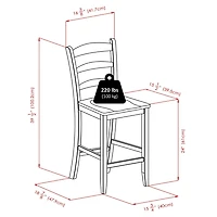 Winsome 94244 counter ladder back stool
