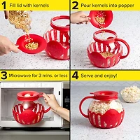 Tasty Caged Microwave Popcorn Popper
