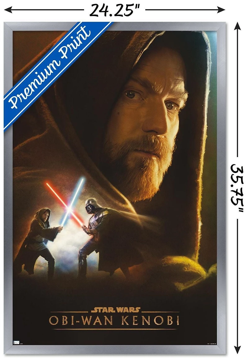 Star Wars: Obi-Wan Kenobi - Obi-Wan Collage Wall Poster, 22.375" x 34" Framed