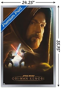 Star Wars: Obi-Wan Kenobi - Obi-Wan Collage Wall Poster, 22.375" x 34" Framed