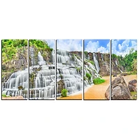 Design Art Chutes De Pongour  Art Sur Toile
