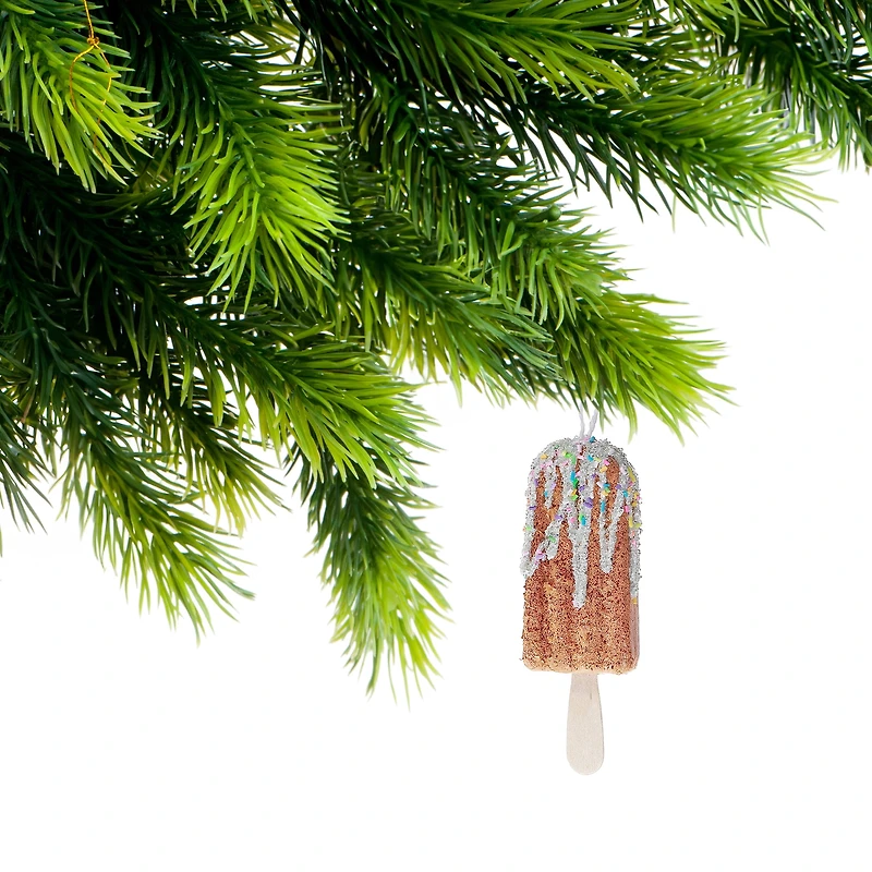 Gingerbread Popsicle Ornament - Set of 12, Christmas Ornaments