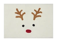 Tapis de bain Holiday Time motif renne, 17"x24"