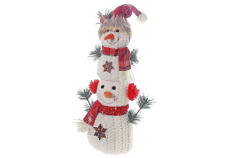 Peluche Double Bonhomme De Neige