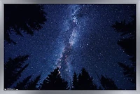 Milky Way At Night Wall Poster, 14.725" x 22.375" Framed