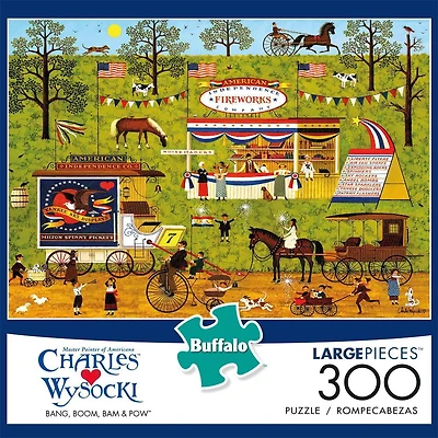 Buffalo Games - Le puzzle Charles Wysocki - Bang, Boom, Bam & Pow - en 300 pièces