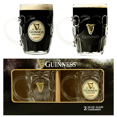 Lot De Deux Chopes à Bière Guinness De 59 cl, Compatibles Avec Le Logo Guinness Harp