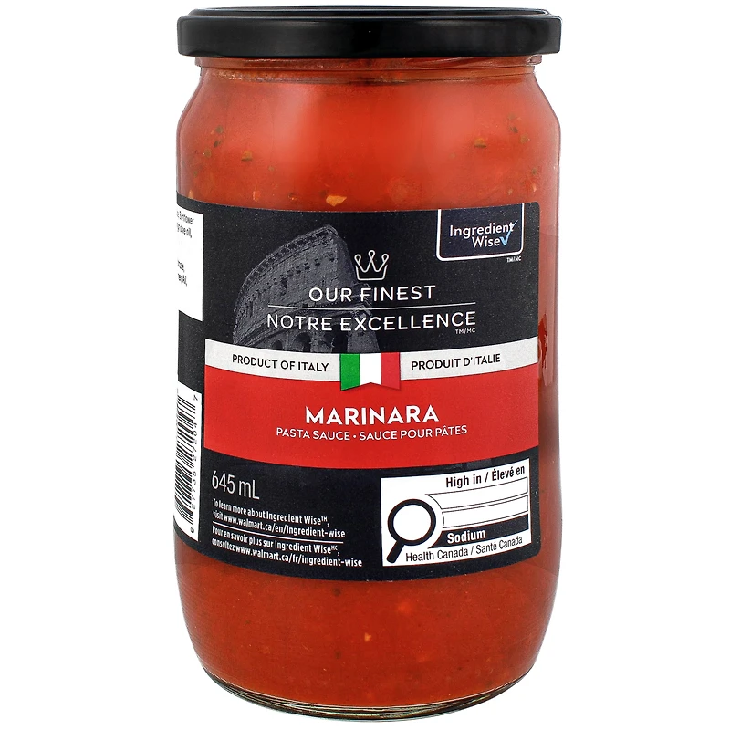 Our Finest Marinara Pasta Sauce, 645 mL