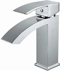 American Imaginations AI- 16,25 pouces Vaisseau blanc de bâti de mur de W pour le forage droit de 1 trou