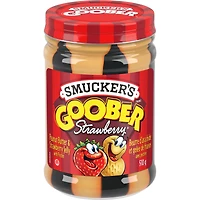 Smucker's Goober Peanut Butter & Strawberry Jelly with Pectin, 510g, Ultimate combo of Peanut Butter & Strawberry Spread.