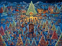 Buffalo Games Dowdle Festival of Trees 1000-Piece Interlocking Jigsaw Puzzle for Adults Ages 14-99 Years