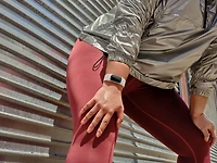 Google Fitbit Charge 6 Advanced Fitness and Health Tracker, Black, (1), Silver with White Band