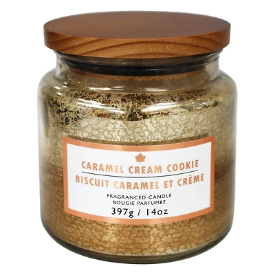 Hometrends Bougie parfumée hometrends à senteur de biscuits caramel et crème