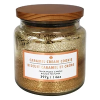 Hometrends Bougie parfumée hometrends à senteur de biscuits caramel et crème