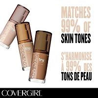 COVERGIRL TruBlend Hydrating Foundation, Dewy Finish, Lasts All Day, Lightweight, Oil-free Formula, Blurring Imperfections