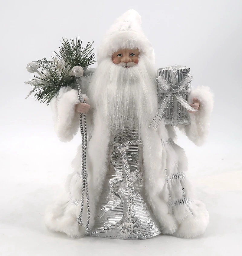 12IN SANTA-SILVER - FRENCH
