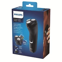 Philips Electric Shaver Series 1000, Dry Cord/Cordless With Pop-Up Trimmer, S1232/41, 1 Electric shaver