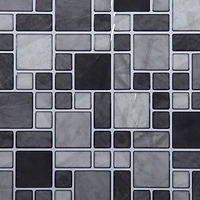 Truu Design Self-Adhesive Multi Square Peel and Stick Backsplash Wall Tiles