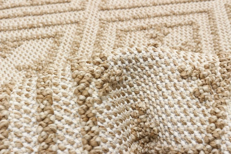 ECARPET Jute Style Area Rug for Bedroom, Living Room, Dining Room Hampshire Collection