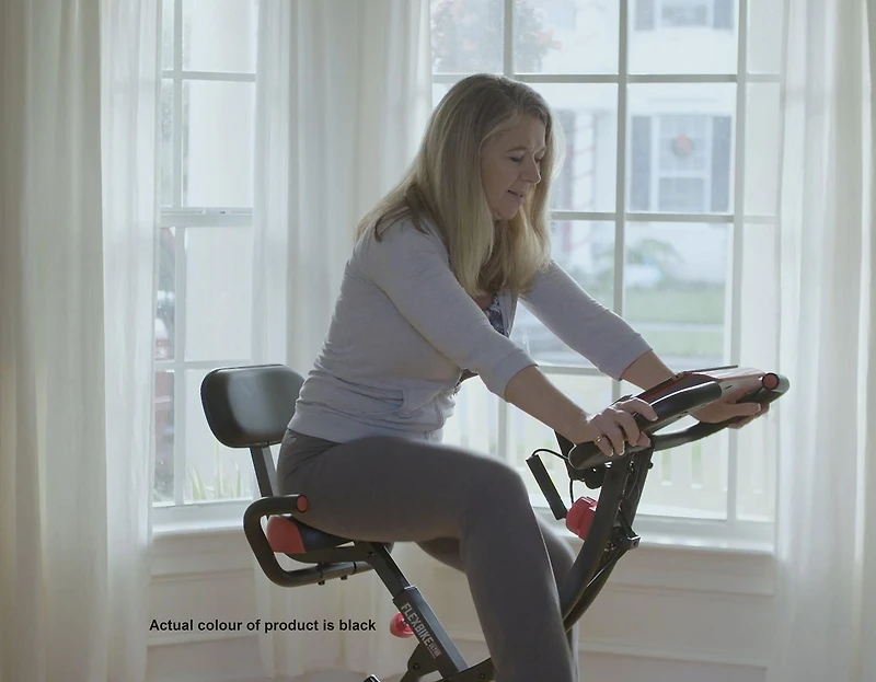 Echelon Flex Ultra Folding Upright and Recumbent Bike with LCD display and FREE 30-day trial of Echelon FitPass membership - Black