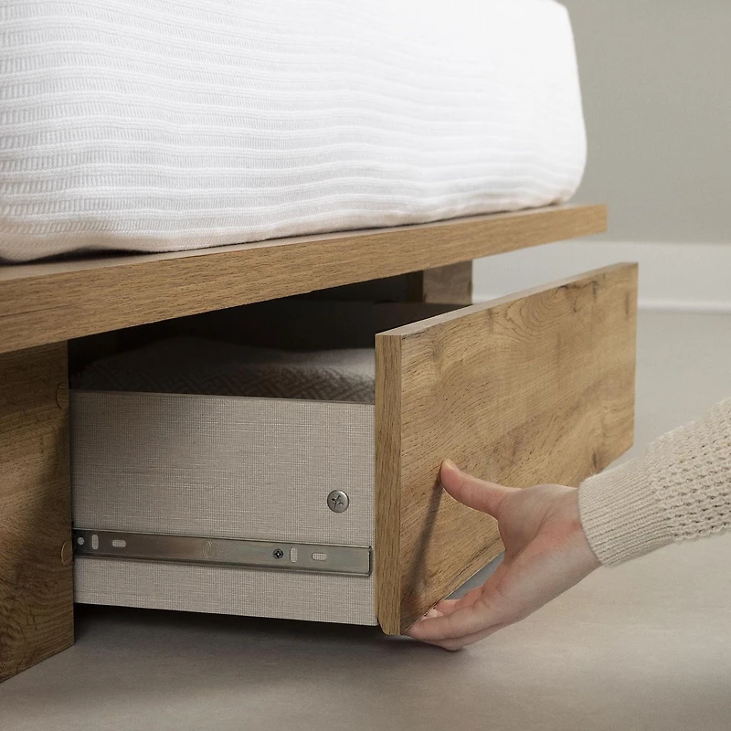 Lit plateforme avec tiroir de la collection Cavalleri South Shore