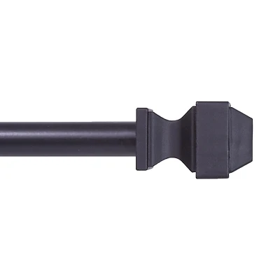 Mainstays 71,12 cm - 121,92 cm Tringle à rideau, 1,27 cm Diamètre 1,27 cm Diamètre, Noir