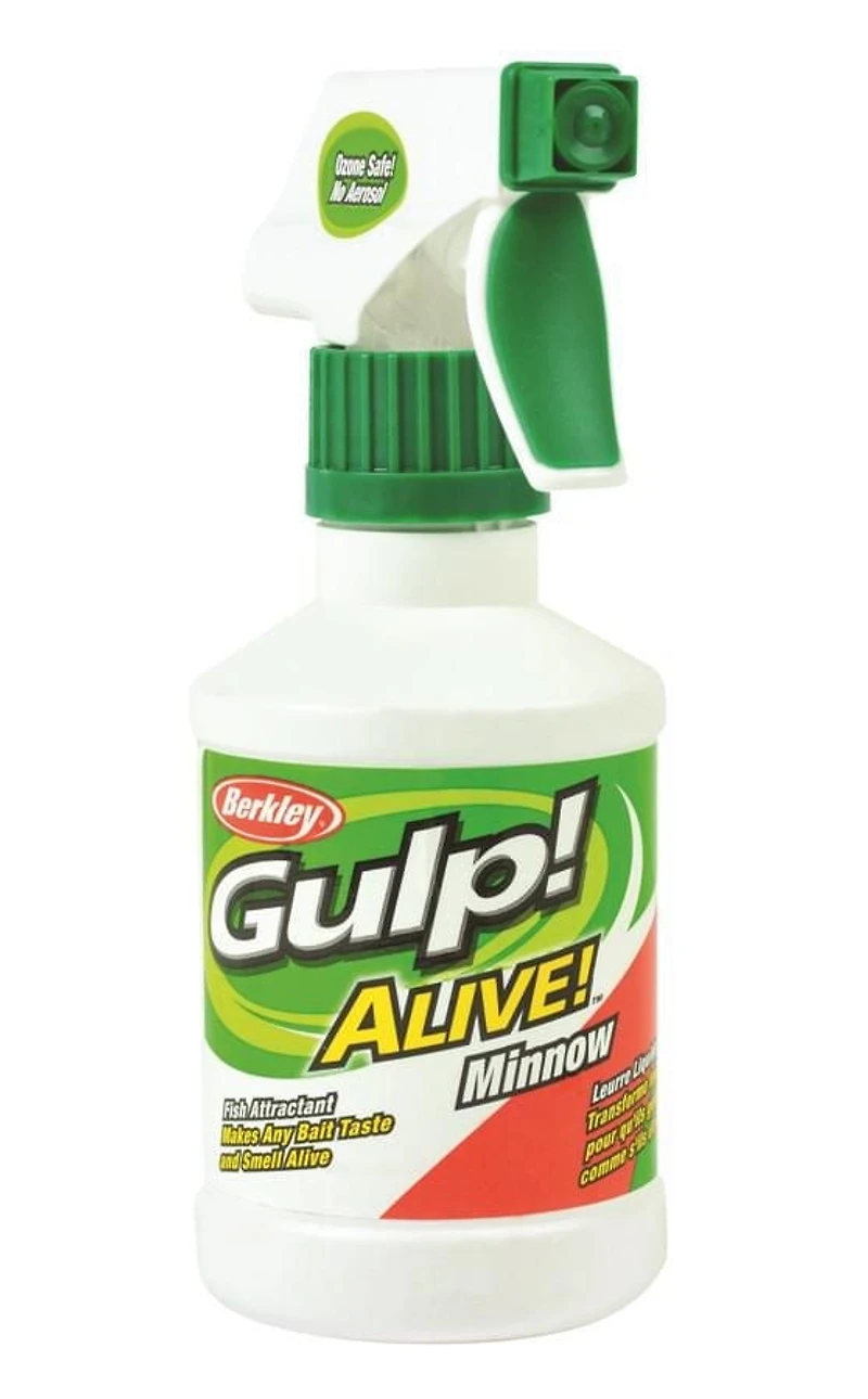 Berkley GSP8-MNW Avalez! Vivant! Spray attractif 8oz Minnow L'attractif pour poisson donne un goût à l'appât