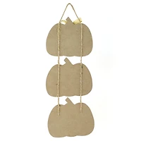 Way To Celebrate Harvest Wood Dangle Hanging Décor, Thankful