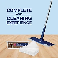 Bona Hardwood Floor Disposable Wet Cleaning Pads, 12 Count, Quick and Easy Cleaning