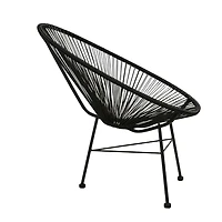 CHAISE ACAPULCO Chaise en fil de fer EN NOIR LOT DE 2