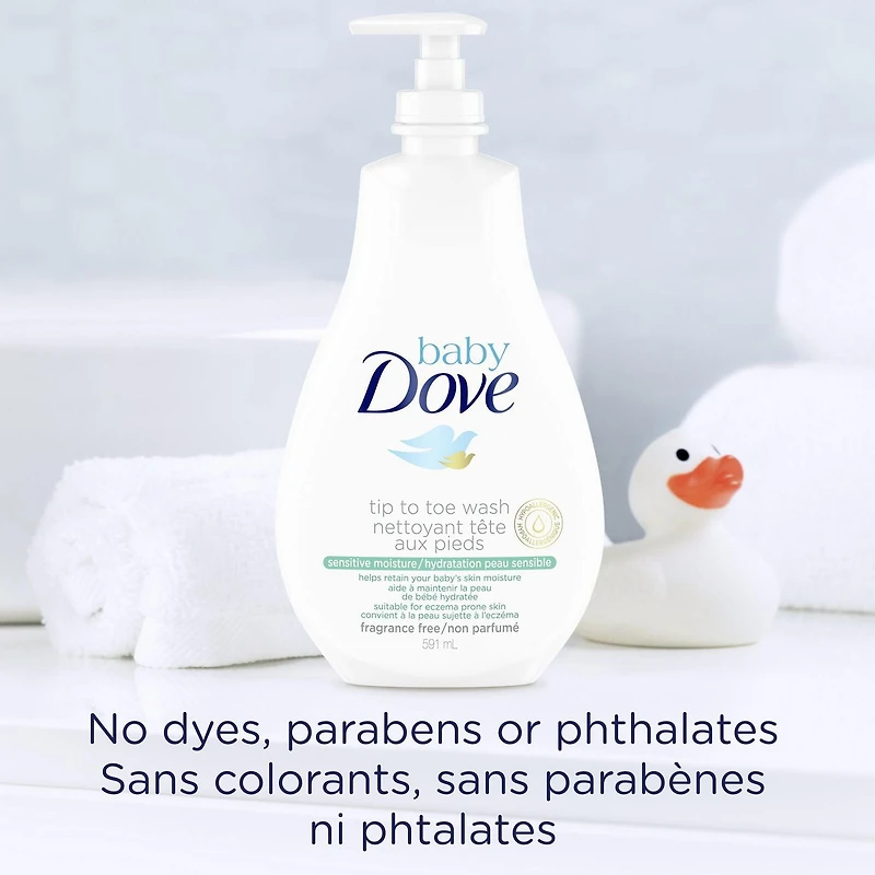 Nettoyant Baby Dove Hydratation Peau Sensibl Nettoyant Pour Bébés 591ml