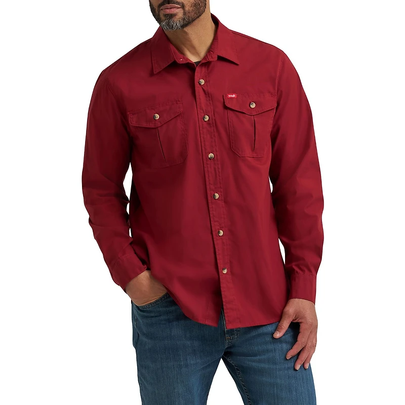 WRANGLER WRG Chemise Unie L/S WRANGLER WRG SERGE ML