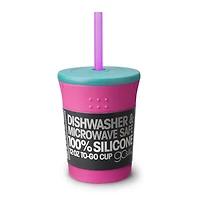 GoSili Straw Cup, 12oz. Berry/Sea