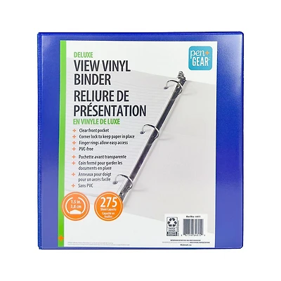 Pen + Gear Deluxe View Vinyl Binder