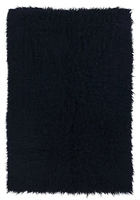 Tapis Nouveau Flokati 1400 gr de 5' x 8', Noir