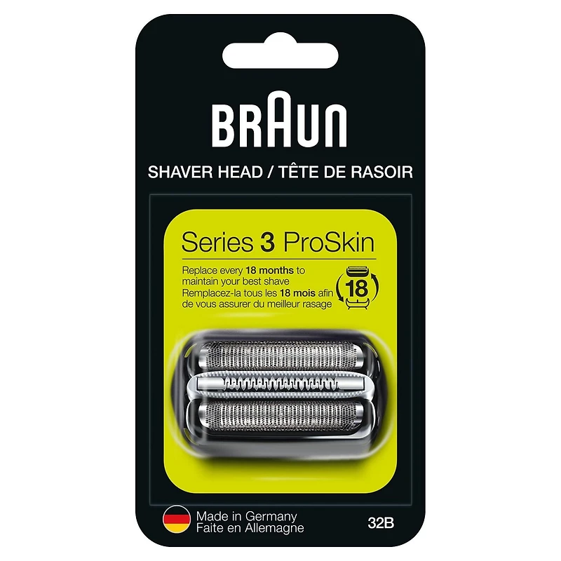 Braun Series 3 32B Electric Shaver Head Replacement Cassette - Black