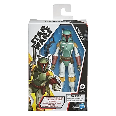 Star Wars Galaxy of Adventures Boba Fett Toy 5-inch Scale Action Figure with Fun Projectile Feature, Toys for Kids Ages 4 and Up